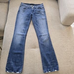 Levi's Super Low Women's Boot Cut Jeans in Blue Sz 7